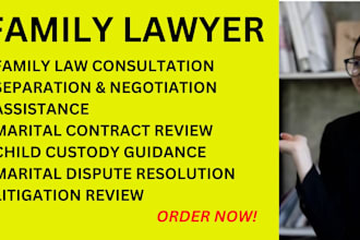 provide legal advice on family law, divorce and child custody