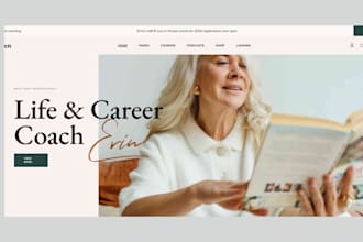 build coaching website life coach career coaching consulting trainer website