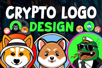 do any crypto and cryptocurrency token logo design, post design and edit service