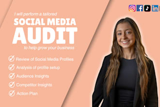 perform a full social media audit and strategy plan for your business