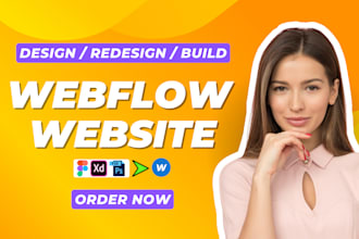 build, design, redesign, clone webflow website or convert figma, xd to webflow