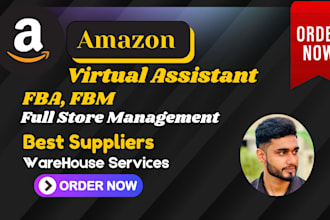 be your amazon virtual assistant fba, fbm, pl and wholesale