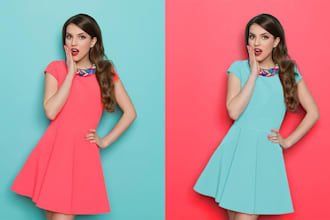 color change or recolor of clothing and product images