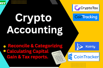 do crypto bookkeeping and accounting in koinly, cointracking