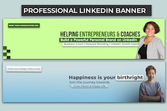 design a linkedin banner for personal and corporate branding
