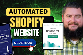 build automated dropshipping shopify store revamp shopify website stan store VA
