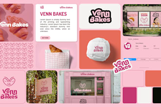 design luxury branding kit, brand identity with custom logo