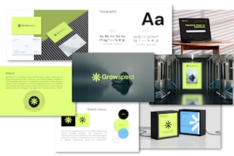 design luxury branding kit, brand identity with custom logo