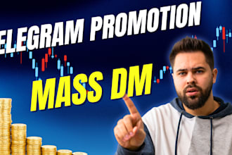 do telegram promotion, telegram mass dm for your token to get stable users
