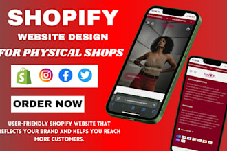 build and customize a professional shopify website for your physical store