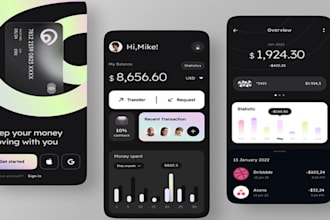 do mobile app development flutter app fintech app bank app bill payment app