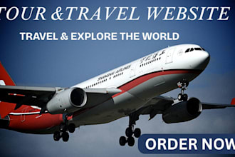 design tour travel agency booking website or landing page airbnb website