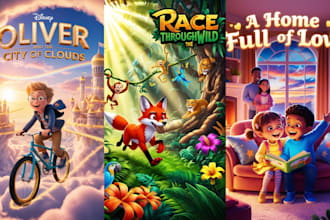 design children book illustration, and children picture book illustration