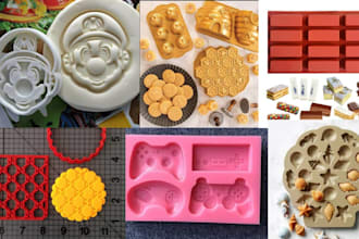 custom 3d silicon injection mold for jewelry,candy, chocolate, candy, resin mold