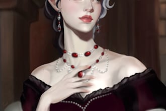draw your favourite characters, concept art or portrait