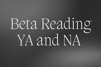 beta read young adult and new adult books of all genres