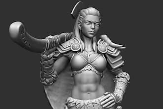articulate 3d tabletop dnd,fantasy wargame sculptor zbrush,nsfw character models