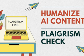humanize ai generated text to make it plagiarism free