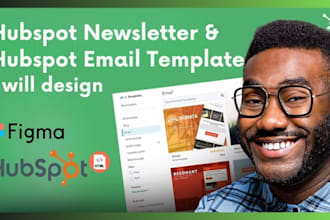 design hubspot email template newsletter for hubspot email automation