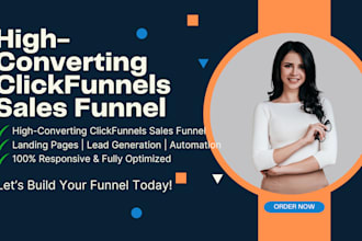 create clickfunnels sales funnel and landing page