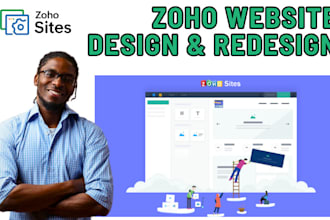 design a converting zoho website, landing page, zoho commerce store or migration