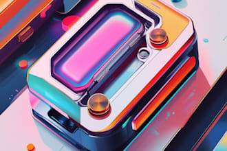 draw a detail line art of your product