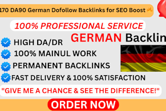 build 200high quality permanent da90 german dofollow backlinks for enhanced SEO