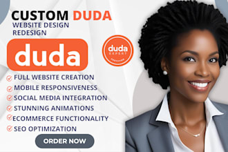 do responsive duda ecommerce website design and redesign duda website builder