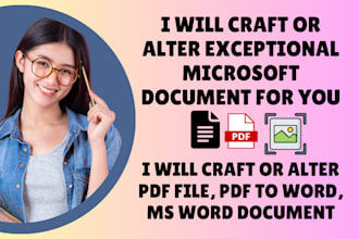 craft or alter pdf file, pdf to word, ms word document, arrange word template