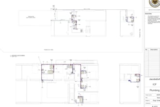 draw stamp architectural drainage survey plan electrical plumbing mep drawing