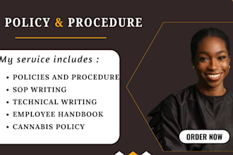 write a professional employee handbook, hr policy and employee handbook, and kpi