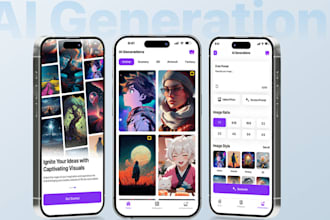 create ai photo editing app, ai art generator app, ai image generator app