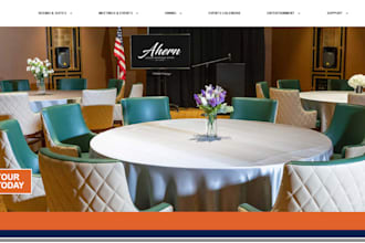 build event planning landing page wedding planner event management event website