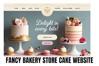 build fancy bakery ecommerce store cake shopify store cookies bakery website