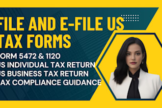 prepare efile fax US tax returns forms for non residents and businesses