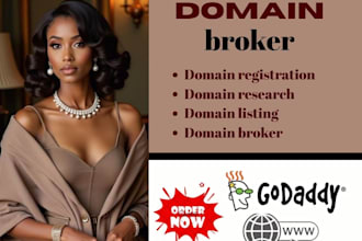 be your domain broker, list domain, register domain, connect domain and redirect