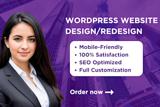 build a mobile responsive wordpress website design for your business