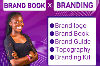 design a professional brand style guide and brand book