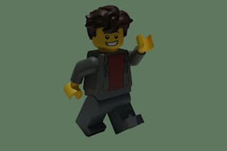design 3d custom lego character model lego minifigure lego toys model