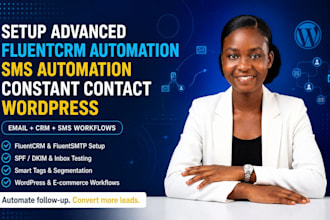 setup advanced fluentcrm automation sms automation constant contact wordpress