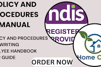 write home care policy and procedures manual ndis employee handbook health care