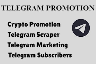 organically grow your telegram channel, or group with real active subscribers