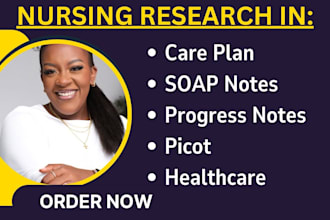 do nursing care plan, picot concept map, soap, and progress notes