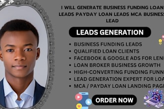 generate business loan leads payday loan business loan mca funding lead