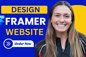 design a high quality framer website with animations and wix customization