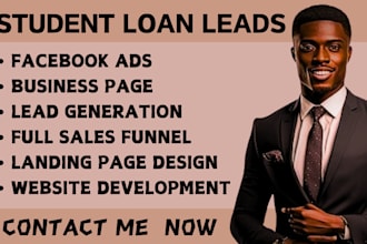 personal loan leads auto loan leads student loan leads facebook ads google ads