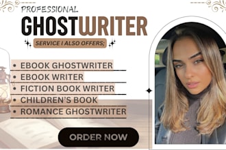 ghostwrite for memoir book writer, biography and autobiography ebook writer