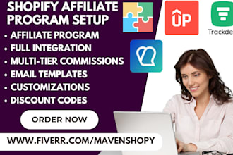setup shopify affiliate program goaffpro uppromote trackdesk tapfiliate bixgrow