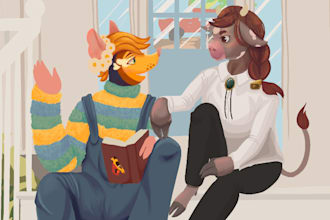 draw your fursona in my style