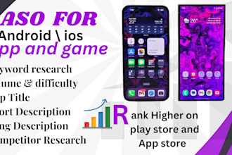 do aso, mobile app promotion, and create backlinks for app